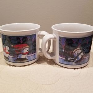 ☃️❄Ceramic Cocoa Mugs NWOT